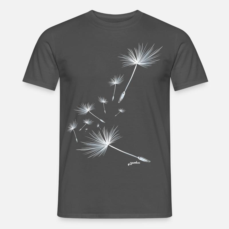 Pusteblume Design 2 - Männer T-Shirt - Anthrazit