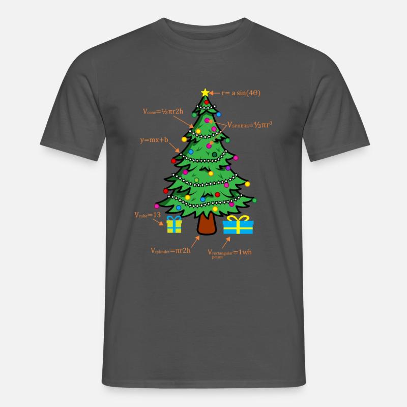 Math Geometree Math Student Math Teacher - T-shirt homme - charbon