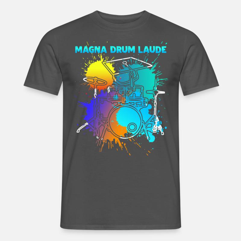 Drum Drummer Drums Drumset - Männer T-Shirt - Anthrazit