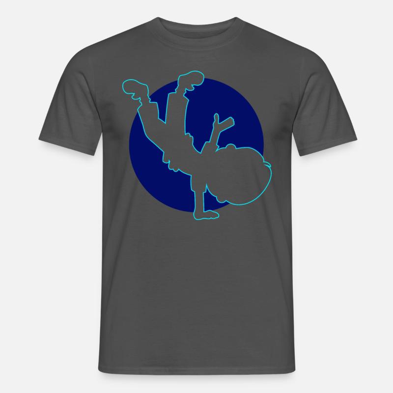 Breakdancer Breakdancing Tänzer - Männer T-Shirt - Anthrazit