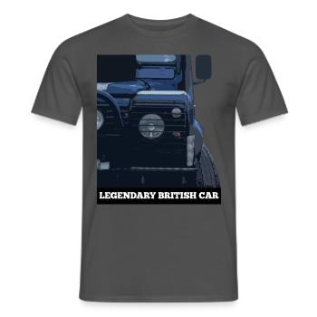legendary british car - Männer T-Shirt - Anthrazit - Vorne - AI Model Male 178 light (178cm)