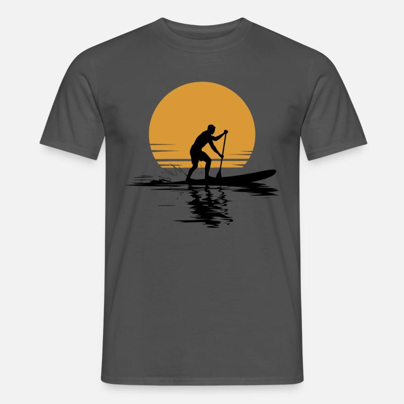 Stand Up Paddle Freizeit Urlaub - Männer T-Shirt - Anthrazit