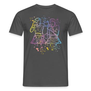 Boxen Kämpfer Kinder Boxen Match Boxer - Männer T-Shirt - Anthrazit - Vorne - AI Model Male 178 light (178cm)