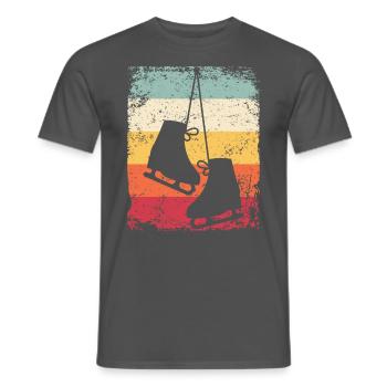 Figure Skating Figure Skating Ice Skating - Men's T-Shirt - charcoal grey - Front - AI Model Male 178 light (178cm)