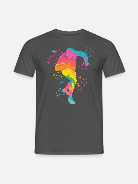 Kugelstoßer Colorsplash Kugelstoßen - Männer T-Shirt - Anthrazit