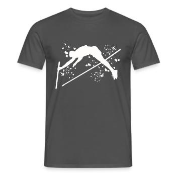 Stabhochspringer Kids Stabhochsprung - Männer T-Shirt - Anthrazit - Vorne - AI Model Male 178 light (178cm)