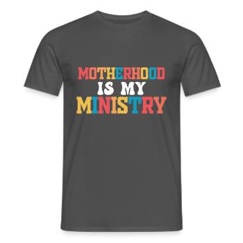 La maternité est mon ministère - T-shirt homme - charbon - Devant - AI Model Male 178 light (178cm)