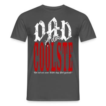 DAD est le plus cool - cadeau de ma fille - T-shirt homme - charbon - Devant - AI Model Male 178 light (178cm)
