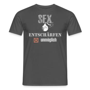 Sexbombe - Entschärfen unmöglich - Männer T-Shirt - Anthrazit - Vorne - AI Model Male 178 light (178cm)