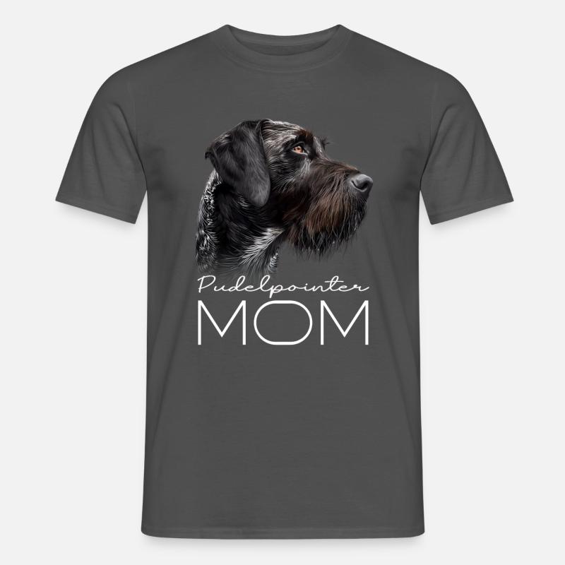 Pudelpointer Mom - Men’s T-shirt - charcoal grey