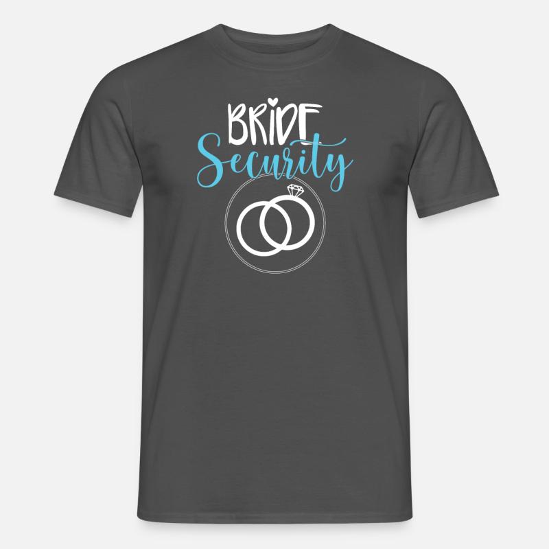 Bride Security - Men’s T-shirt - charcoal grey