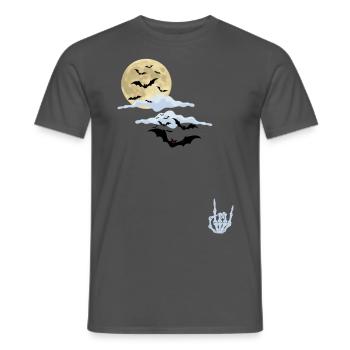 Halloween rockt - Männer T-Shirt - Anthrazit - Vorne - AI Model Male 178 light (178cm)