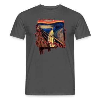 "The Screamana" - Männer T-Shirt - Anthrazit - Vorne - AI Model Male 178 light (178cm)