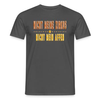 Histoire sympathique, sarcastique et ironique - T-shirt homme - charbon - Devant - AI Model Male 178 light (178cm)