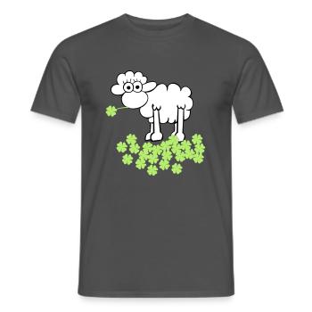 st. Patrick's sheep - T-shirt homme - charbon - Devant - AI Model Male 178 light (178cm)