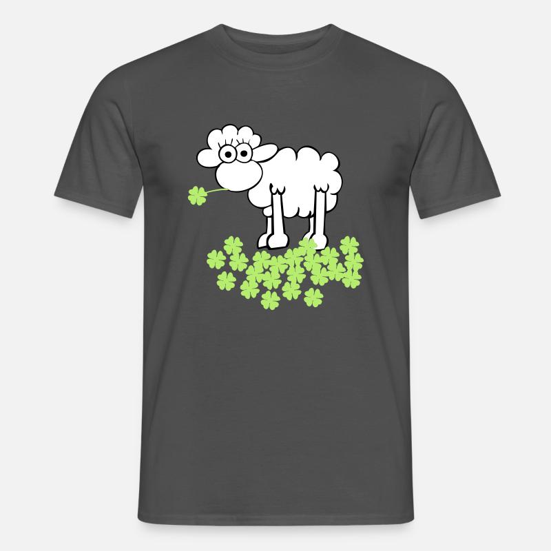 st. Patricks schaf - Männer T-Shirt - Anthrazit