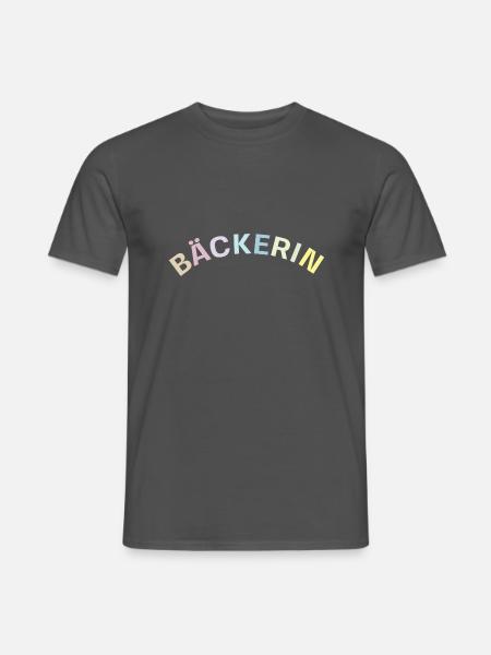 Bäckerin - Männer T-Shirt - Anthrazit