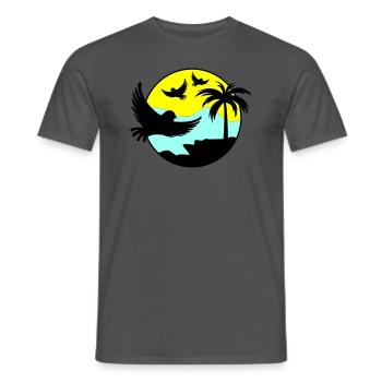 paradise birds 02 - Männer T-Shirt - Anthrazit - Vorne - AI Model Male 178 light (178cm)
