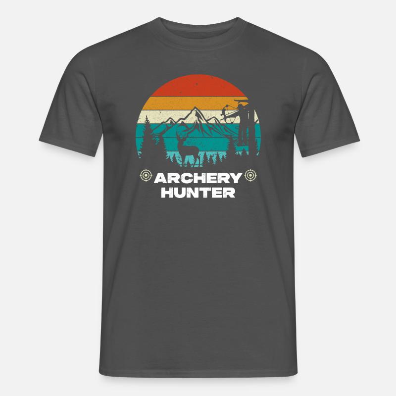 Archery Hunter - Männer T-Shirt - Anthrazit