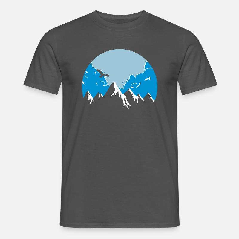 Berge. - Männer T-Shirt - Anthrazit