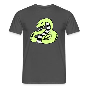 snake 02 - Männer T-Shirt - Anthrazit - Vorne - AI Model Male 178 light (178cm)