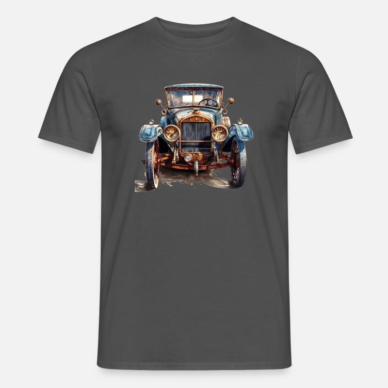 Oldtimer-Enthusiasten bilden eine Gemeinschaft - Männer T-Shirt - Anthrazit