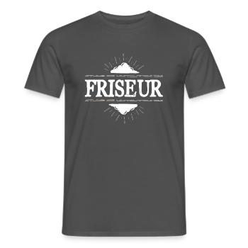 Friseur Beruf - Männer T-Shirt - Anthrazit - Vorne - AI Model Male 178 light (178cm)