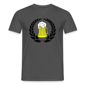 bier wappen 02 - Männer T-Shirt - Anthrazit - Vorne - AI Model Male 178 light (178cm)
