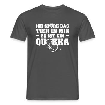 Ich Spüre Das Tier In Mir Es Ist Ein Quokka - Männer T-Shirt - Anthrazit - Vorne - AI Model Male 178 light (178cm)