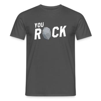 Collectionneur de pierres précieuses et recherche sur les pierres précieuses - T-shirt homme - charbon - Devant - AI Model Male 178 light (178cm)