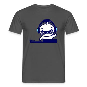 Küken Vogel DJ Mischpult Party Musik Vögelchen Süß - Männer T-Shirt - Anthrazit - Vorne - AI Model Male 178 light (178cm)