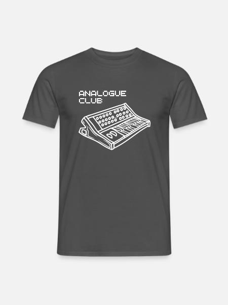 Analogue Club - Synthesizer T-Shirt - Männer T-Shirt - Anthrazit