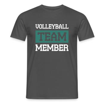 Volleyball Team - Männer T-Shirt - Anthrazit - Vorne - AI Model Male 178 light (178cm)