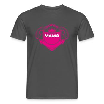 SUPER MAMA - Men's T-Shirt - charcoal grey - Front - AI Model Male 178 light (178cm)