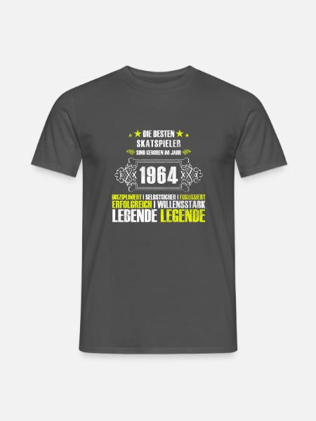 Geschenk zum 53. Geburtstag für Skatspieler - Männer T-Shirt - Anthrazit
