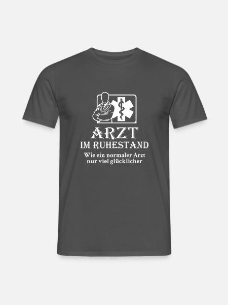 Arzt Ruhestand - Männer T-Shirt - Anthrazit