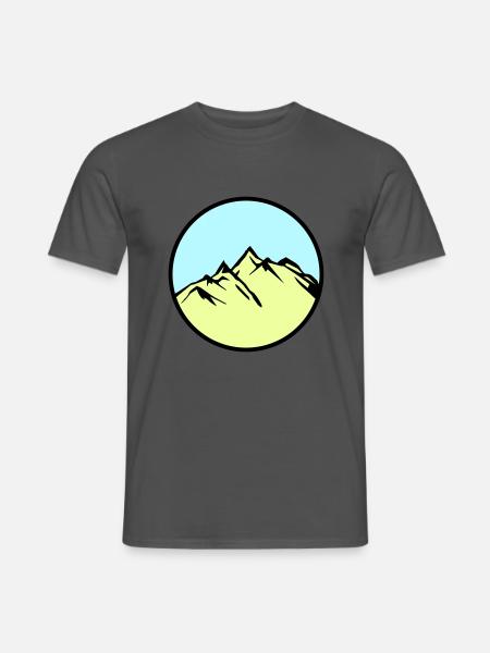 mountains mountains - Men's T-Shirt - charcoal grey