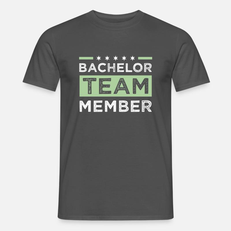 Bachelor Team - Männer T-Shirt - Anthrazit