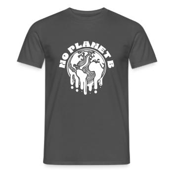 No Planet B - T-shirt homme - charbon - Devant - AI Model Male 178 light (178cm)