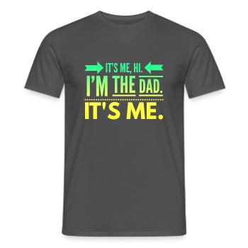 es ist mir hallo, ich bin der Vater, es ist ich - Männer T-Shirt - Anthrazit - Vorne - AI Model Male 178 light (178cm)