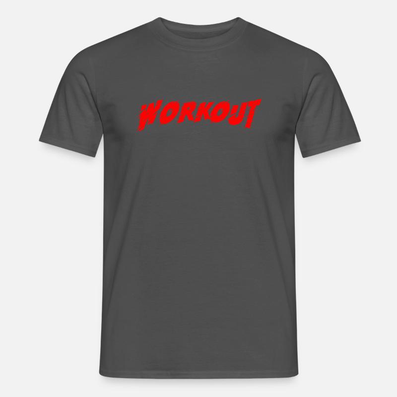 Workout - Männer T-Shirt - Anthrazit
