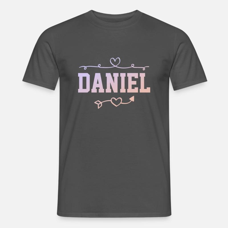 Daniel - Männer T-Shirt - Anthrazit