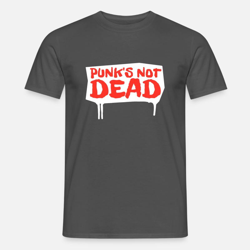 punks not dead | red-edition - Männer T-Shirt - Anthrazit