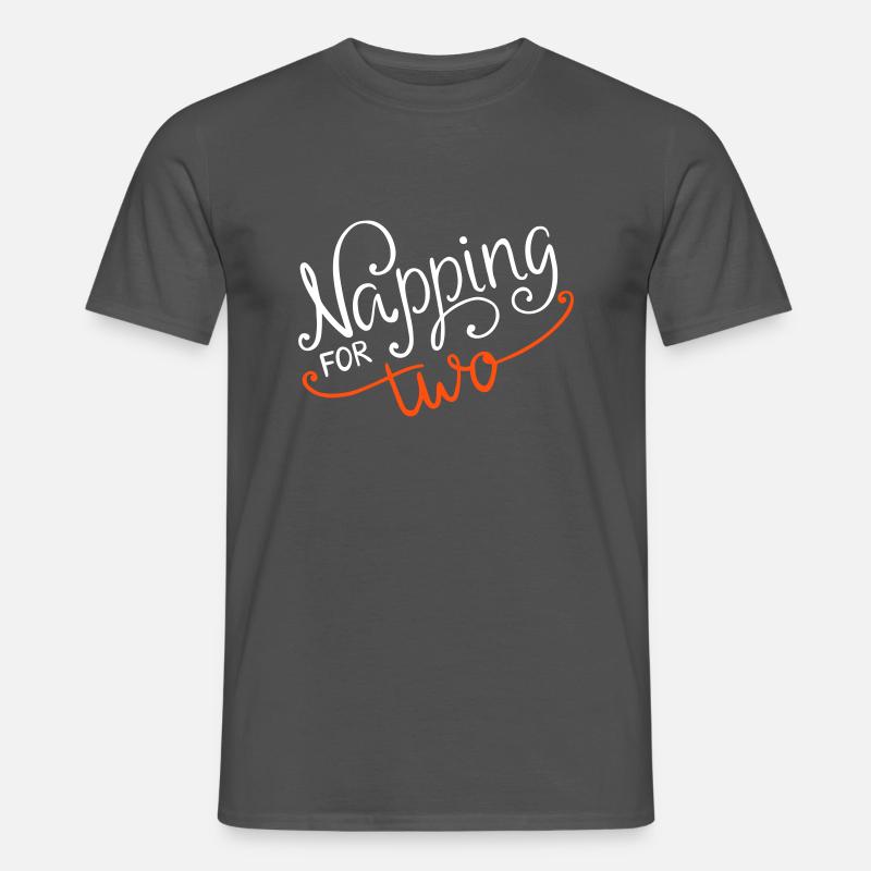 Sleeping Napping Two Two Pregnancy - Men’s T-shirt - charcoal grey
