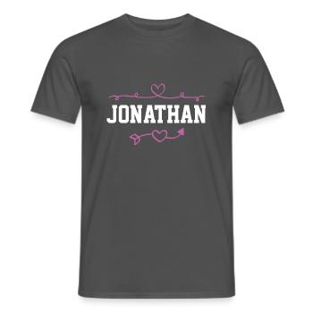 Jonathan - Männer T-Shirt - Anthrazit - Vorne - AI Model Male 178 light (178cm)
