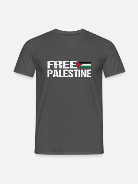 Free palestine - Männer T-Shirt - Anthrazit