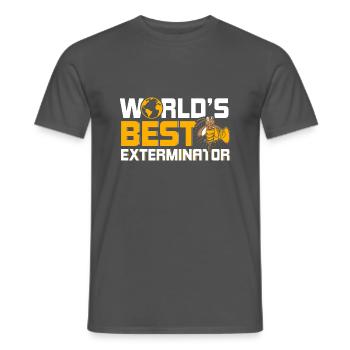 Le meilleur exterminateur au monde Kammerjäger - T-shirt homme - charbon - Devant - AI Model Male 178 light (178cm)
