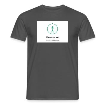 Menschheit Bewahren Symbol - Männer T-Shirt - Anthrazit - Vorne - AI Model Male 178 light (178cm)
