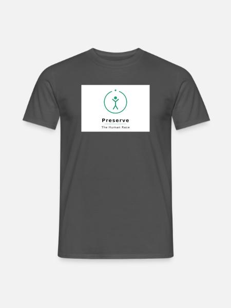 Menschheit Bewahren Symbol - Männer T-Shirt - Anthrazit