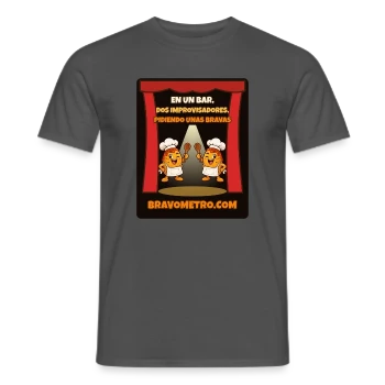 Camiseta hombre · Impro en un bar (negro)